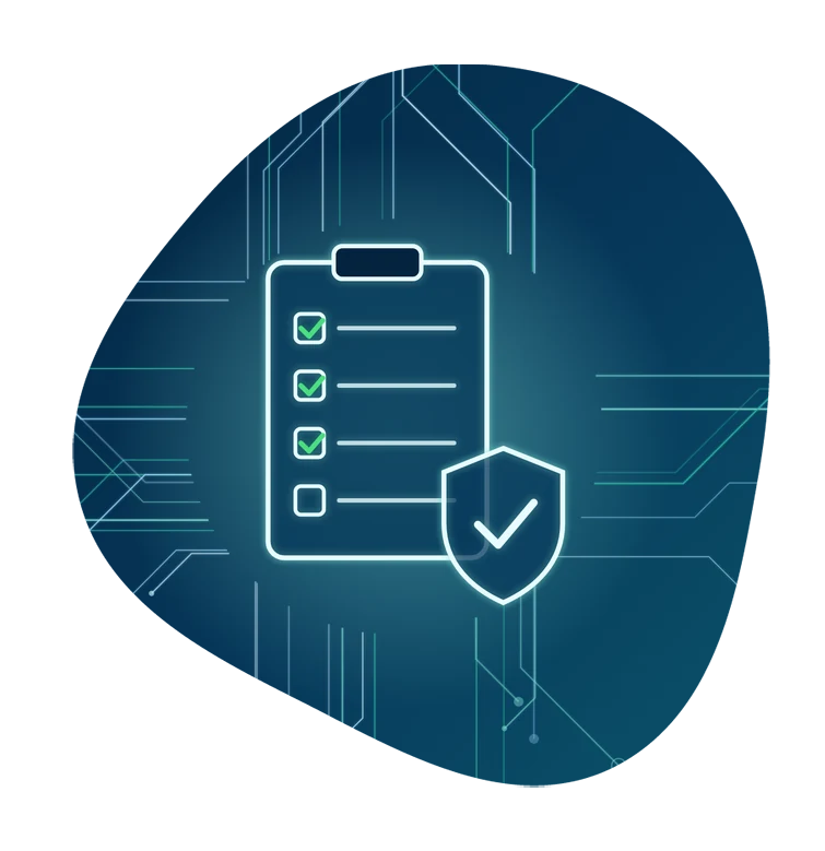 Pr&uuml;fliste mit Schutzschild &ndash; Informationssicherheit und Datenschutz mit Auditorenblick
